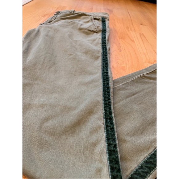 Anthropologie Relaxed Chino Pants with Stripe - Picture 8 of 9